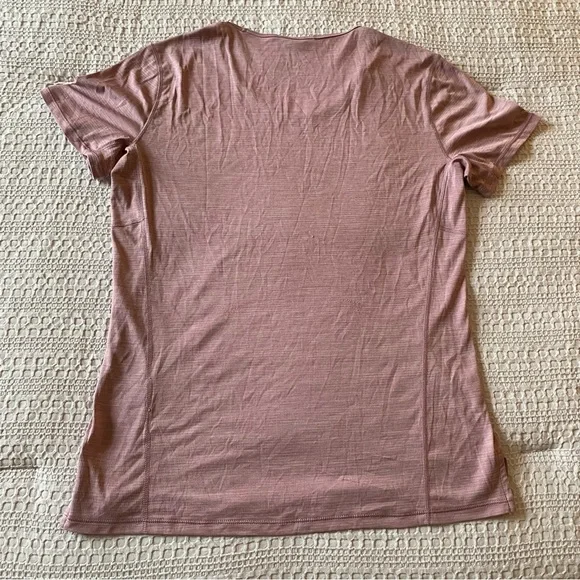 Patagonia Capilene Cool Lightweight Short Sleeve Shirt Small Pink Hike Run Camp - Picture 2 of 12